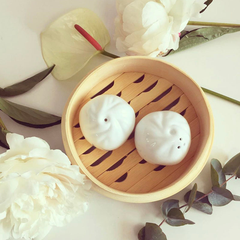 Dumpling Salt and Pepper Shakers