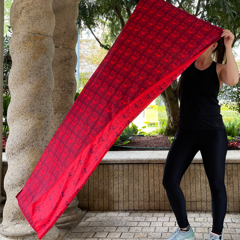 Lucky Cat Large Sports Towel