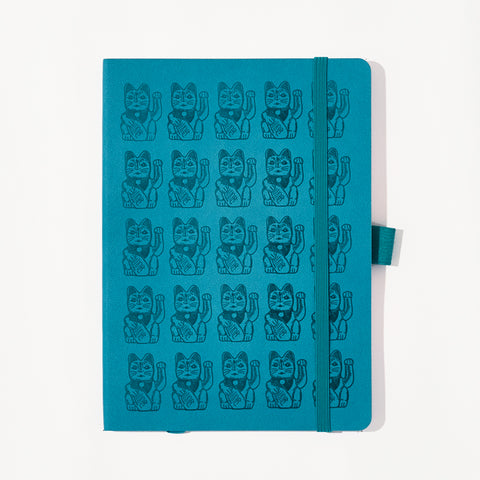 Lucky Cat Dotted Notebook
