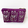 Lucky Cat Velvet Purse - Small