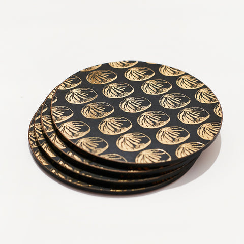 Lucky Cat Coasters (Gold)